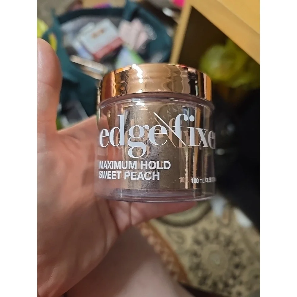 Maximum Hold Edge Fixer Gel, Non-Greasy, 3.38 Fl. Oz., Sweet Peach Biotin B7 Inf